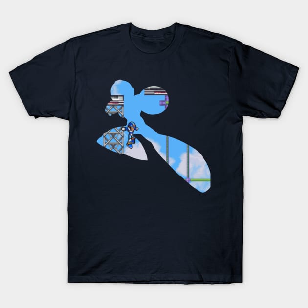 Mega Man X - background cutout v.4 T-Shirt by Desperado902